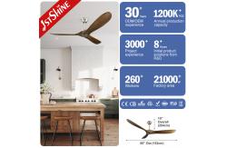 China ROHS OEM Commercial Warehouse Wood Ceiling Fans For Summer and Winter supplier