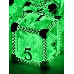 Hot Selling Metal DND Dice Set Sharp Edge Resin Dice Led Luminous Dice for sale