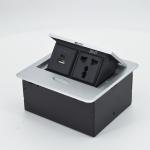 Multifunctional Zinc Alloy Hidden Pop up Table Socket Outlet Box