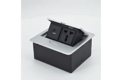 China Multifunctional Zinc Alloy Hidden Pop up Table Socket Outlet Box supplier