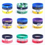 Length 20cm-25cm Printed Silicone Bracelets for Soccer Ball Game Festival Souvenir