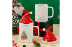 China 3D Festival Customized Ceramic Coffee Cups Mug With Round Handle 540ml Capacity supplier