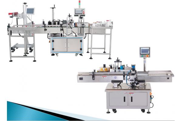 Two Sides 0.8Mpa Vertical Round Bottle Labeling Machine