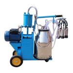 Automatic Mini Mobile 25L Portable Cow Milking Machine Single Piston Type for sale