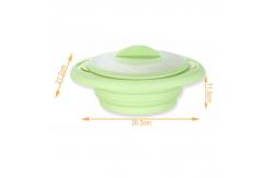 China Nonstick BPA Free 3 In 1 Collapsible Silicone Steam Cooker 1.6L supplier