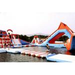 0.6 - 0.9mm PVC Inflatable Floating Water Park With Printing Logo