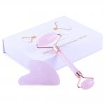 Pink Face Massager Roller , Jade Massager Roller OEM ODM Service for sale
