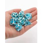 Night Light Dice Luxury 7 Pcs Set Custom DND Polyhedral led luminous for sale