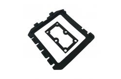 China Customized Silicone Rubber Square Flat Gasket With Perforated Edges supplier
