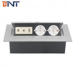 Professional Desktop Pop Up Power Outlet , Pop Up Hidden Power Socket for sale