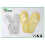 Eco Friendly Comfortable Disposable House Slippers Nonwoven / EVA for sale