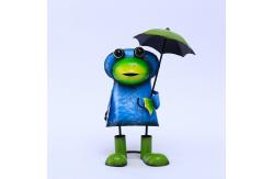 China Customizable Frog Metal Garden Ornaments Decoration Weatherproof supplier