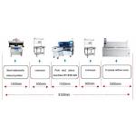 SMT Reflow oven with 8 temperature zone Welding with hot air 450mm (mesh)