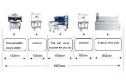 China SMT Reflow oven with 8 temperature zone Welding with hot air 450mm (mesh) supplier