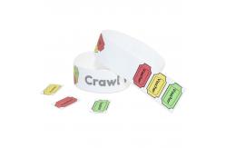 China Waterproof Tyvek Event Wristbands Sweat Resistant Scan The Barcode Paper Event Bracelet supplier