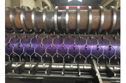 China 5000mm 30kw Gabion Mesh Machine PLC Control 100*120mm Hexagonal Wire Mesh supplier