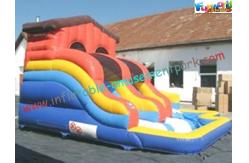 China Popular Outdoor Inflatable Water Slides , Inflatable Pool Slide With CE , EN14960 supplier