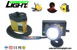 China IP68 25000lux 348lum Rechargeable Tunnel Cap Lamp supplier