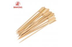 China Flat Surface Pointed Tips 8cm BBQ Bamboo Sticks supplier