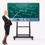 Flat Panel 3840*2160 4K  86 Inch Smart Board Touch Writing For School for sale