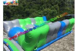 China Vinyl Inflatable Obstacle Course Jump Around / Jumping Obstacle Track Inflatables supplier