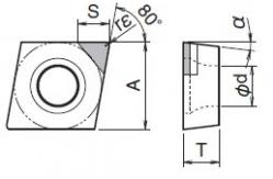 China High Precision Turning Lathe Tool Inserts Hard Alloy Ccgw Ccmt Pcd Inserts supplier