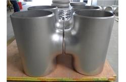 China Customizable Titanium Tee 3D 10D Radius Reducing Tee Titanium Fitting supplier