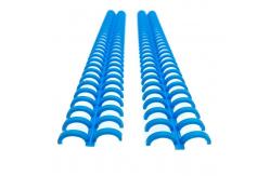 China Blue ABS PP Plastic Ring Spiral Plastic Binding Clip For Folder Notebook supplier