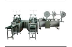 China Anti Pollution N95 Face Mask Making Machine Ear Loop Welding , Edge Wrapping supplier