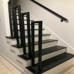 Villa Apartment Balustrades Handrails Forged Iron Services Steel Stair Fencing for sale