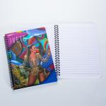 Stationery Supplies Custom A4/A5/A6 size 3D PP/PET lenticular Printing Cover Sprial Binding Paper Exercise Notebook for sale