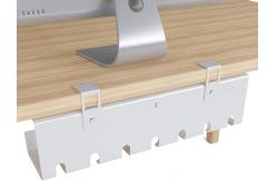 China Under Desk Cable Management Tray Adjustable Clamp Mount Wire Mesh Shelf Rack 430x100x100mm supplier