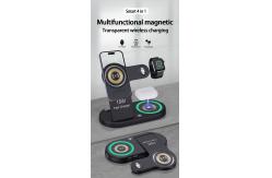 China Multifunction 5V/1A Wireless Charger - 3 In 1 QI Wireless Charger supplier