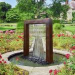 Garden Decoration Electric Rusted Steel Water Feature Process Welding