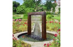 China Garden Decoration Electric Rusted Steel Water Feature Process Welding supplier
