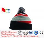 Eco Friendly Warm Knit Beanie Hats For Adults Design Your Own Logo Available for sale