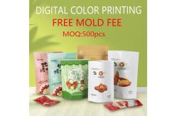 China Custom Order Accepted SGS Certified Kraft Paper Bag with Window and Zipper supplier