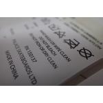Flat Cutting Custom Screen Printing Nylon Care Labels For  Bags , Towels