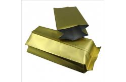 China 15x7cm+2cm 25g Tea Side Gusset Pouch Packaging Gravure Printing supplier