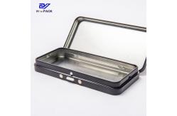China Weed Packing Rectangle Metal Box Prevent Children From Opening Design supplier