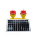 Solar Powered Double LED Aviation Obstruction Light Low Intensity for sale