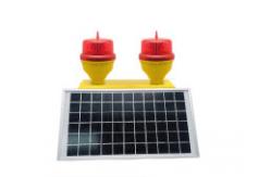 China Solar Powered Double LED Aviation Obstruction Light Low Intensity supplier