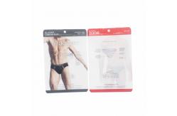 China Customize Zipper Clothing Packaging Bag Transparent Underwear Packaging Bag supplier