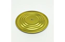 China 3L Gold Lacquer Metal Can Lids With Pattern Bottom supplier