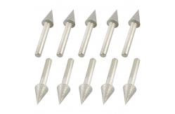 China 6mm x 12mm Cone Head Diamond Mounted Points Eco Friendly Without Dust Pollution supplier