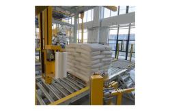 China Fully Automatic Stretch Wrap Machine for Red Bricks Packing with PLC Control supplier