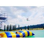 Crazy Inflatable Water Trampolines / Inflatable Water Pillow For Jumping for sale