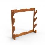 Wall Mounted Pop Pos Display Pinewood Wooden Gun Display Rack for sale