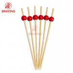 Eco Friendly Polished 12cm Bamboo Skewer Sticks for sale