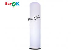 China Custom White Inflatable LED Pillar Column For Advertising supplier